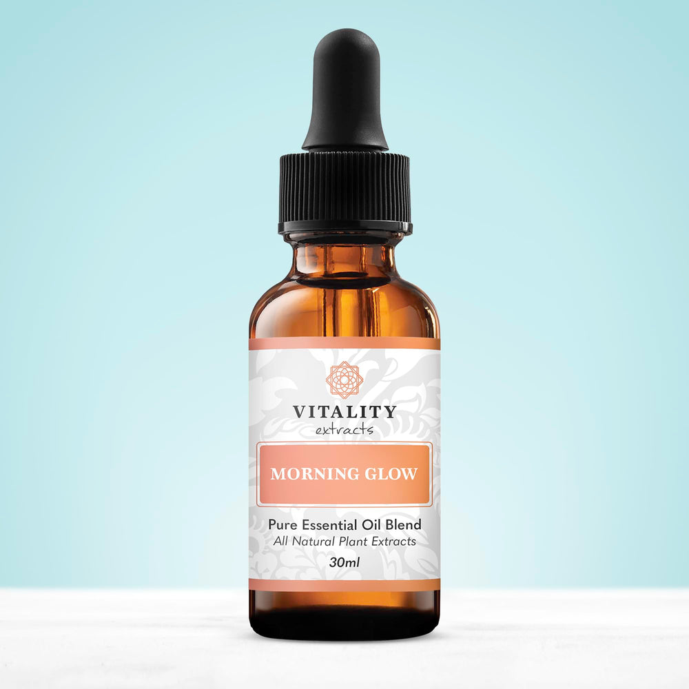 Vitality Morning Glow texture swirl shows lightweight, non-greasy finish for all skin types