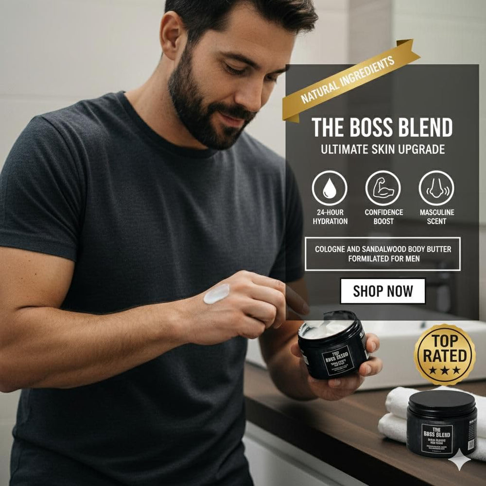 VitalSkinoil men's skincare routine with body butter
