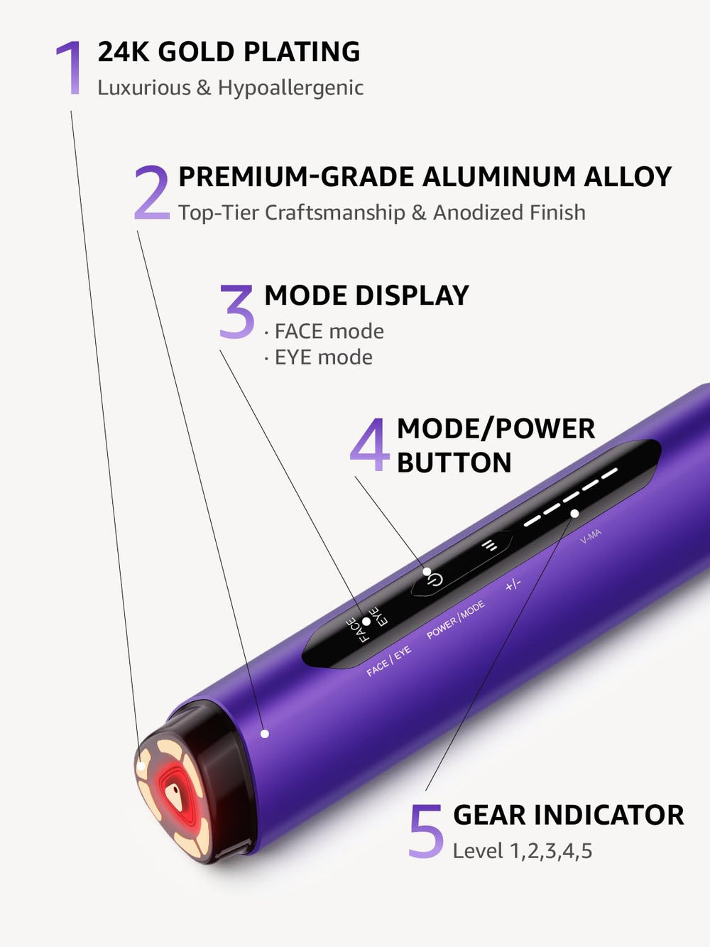 VITALY Glow gel tubes shown for smoother glide during routine
