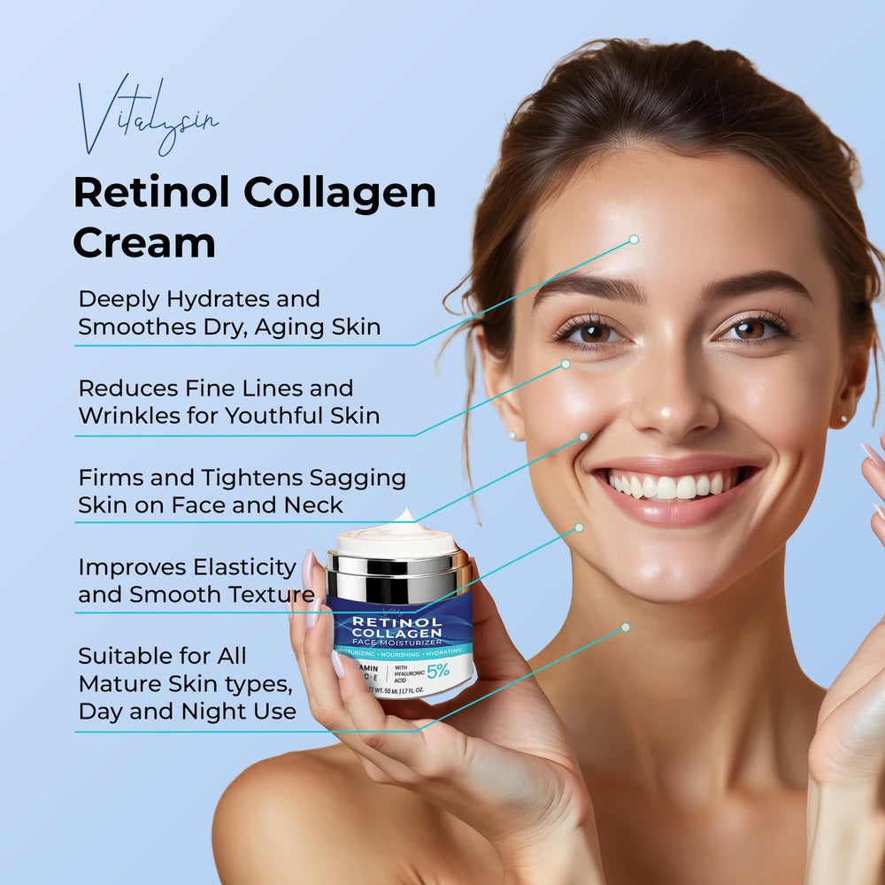 Vitalysin face moisturizer texture swirl illustrates rich formula for deep hydration