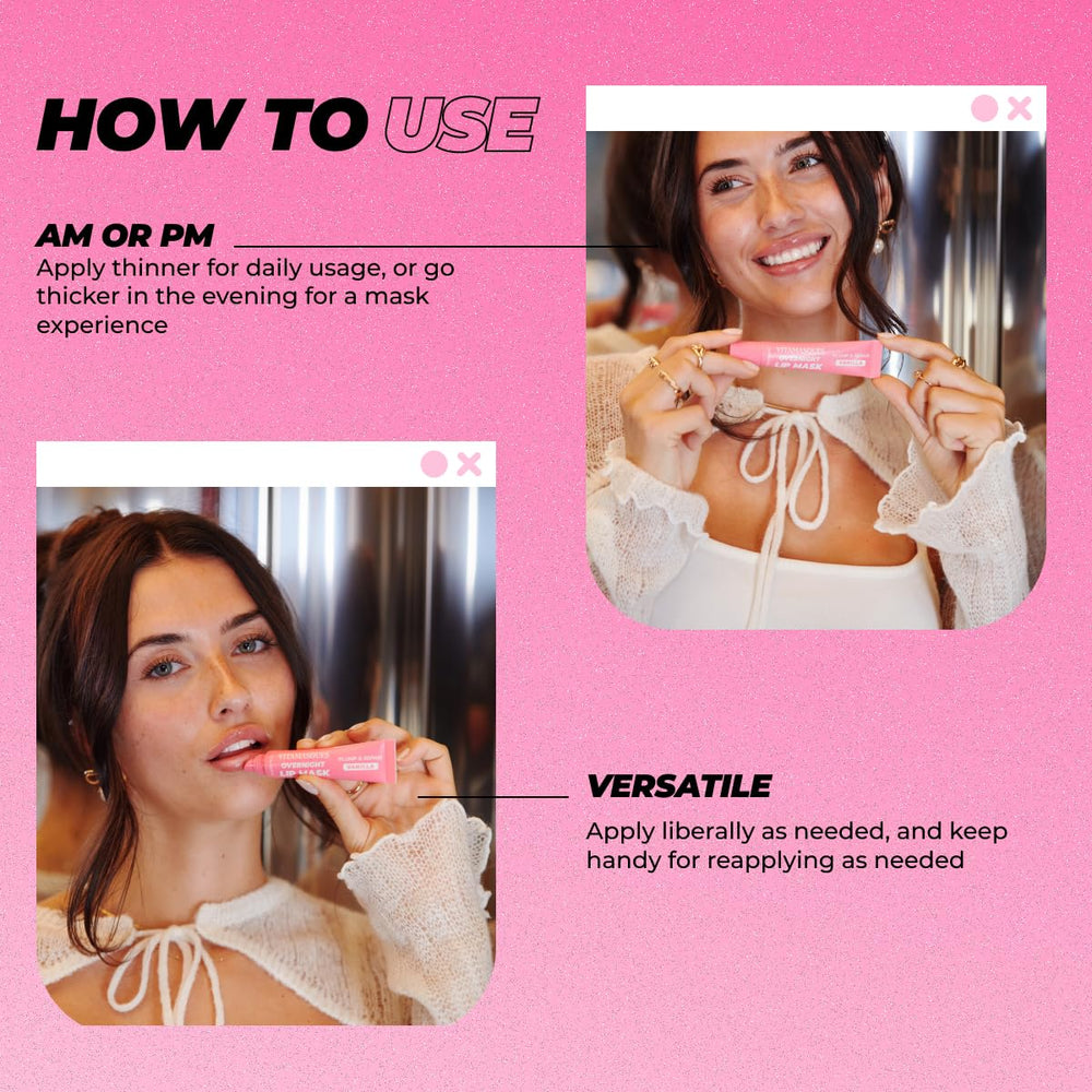 Vitamasques 3-pack display emphasizes consistent lip care with three tubes