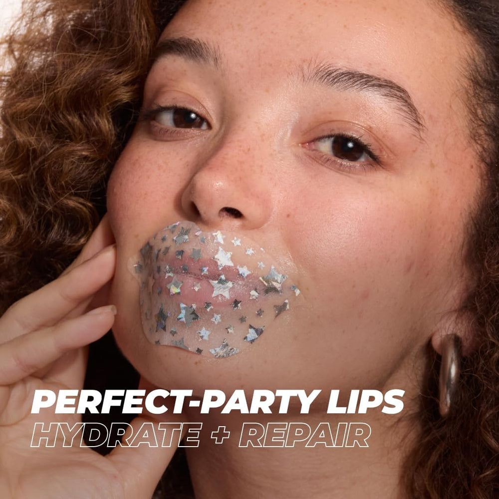 Vitamasques lip mask 3-pack Birthday Cake box detail highlights vegan formula