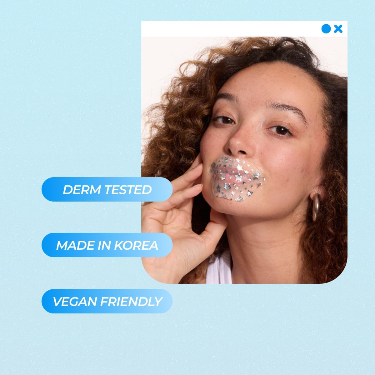 Vitamasques lip mask 3-pack metallic print design feature