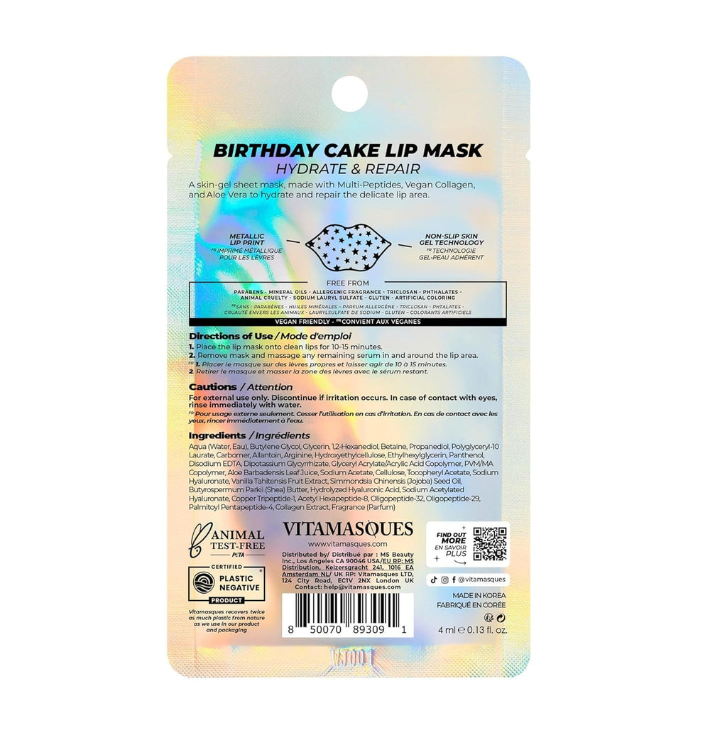 Vitamasques lip mask 3-pack vegan cruelty-free clean beauty