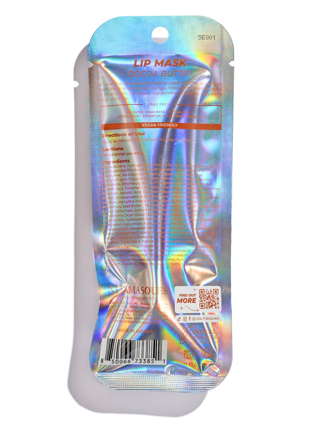 Vitamasques lip-mask-morning-softness shows lips refreshed after overnight care.