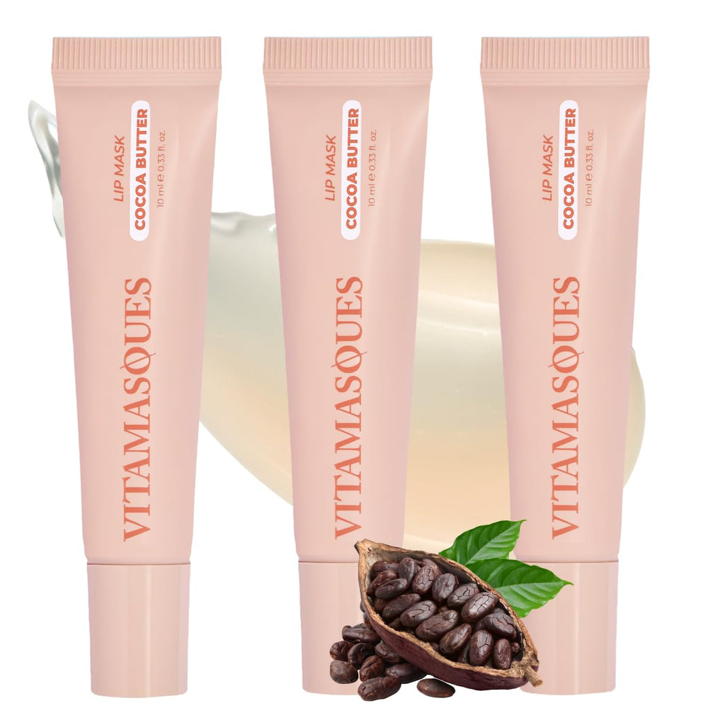Vitamasques lip-mask-overnight-application shows hydration before sunrise for smoother lips.