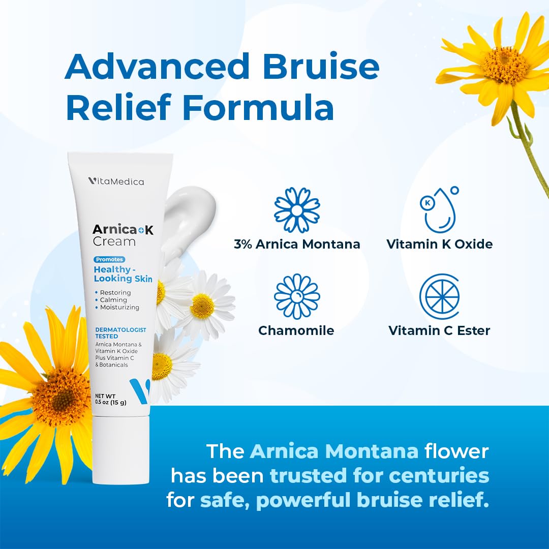 VitaMedica Arnica Cream under-eye application for sensitive skin