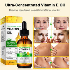 Vitamin E Oil used on hair and nails for conditioning