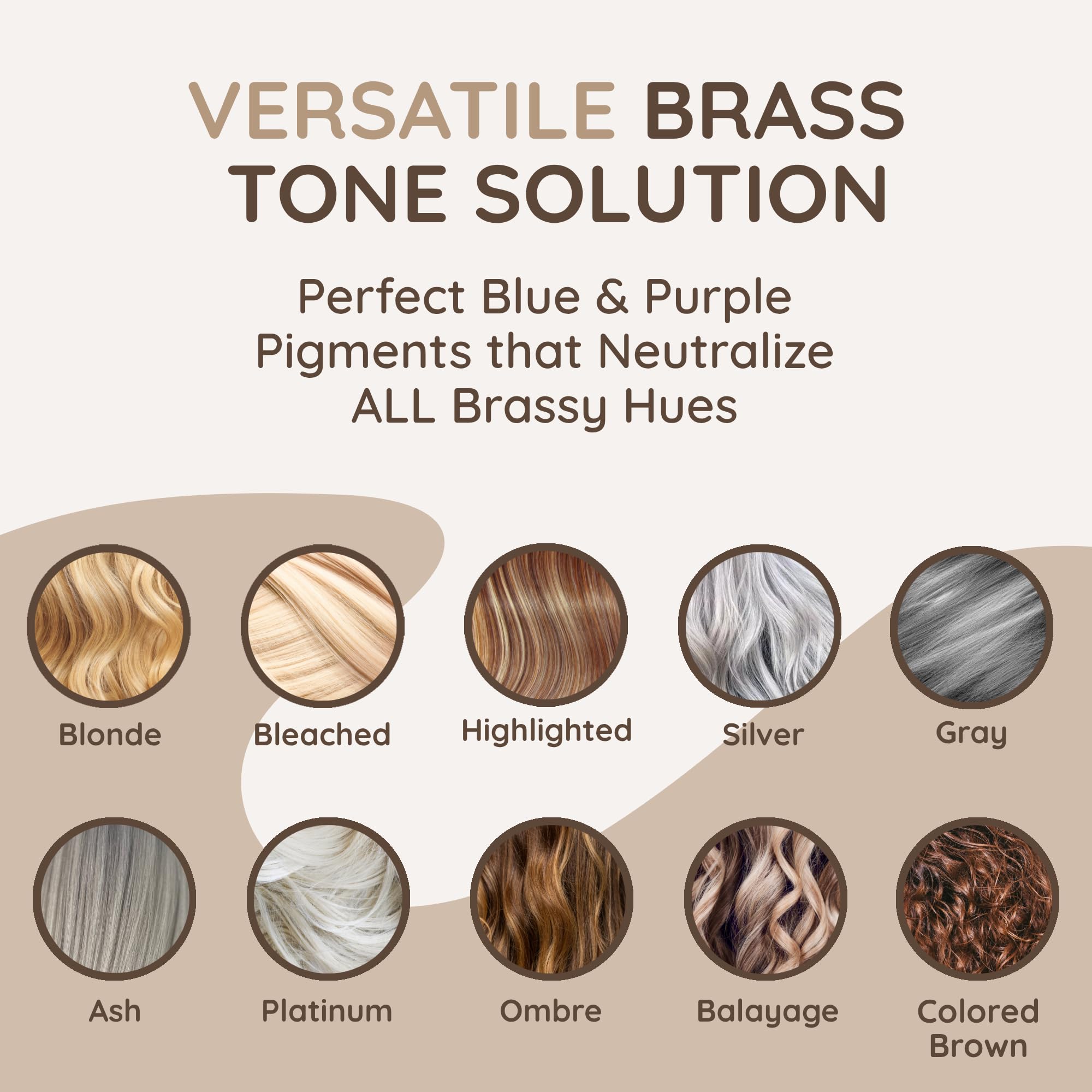 VITAMINS hair cosmetics glossy shiny finish enhances blonde highlights and cool tones.