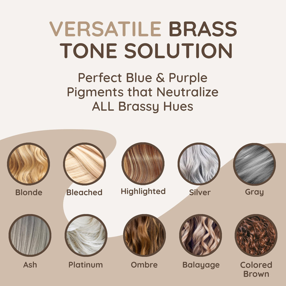 VITAMINS hair cosmetics glossy shiny finish enhances blonde highlights and cool tones.