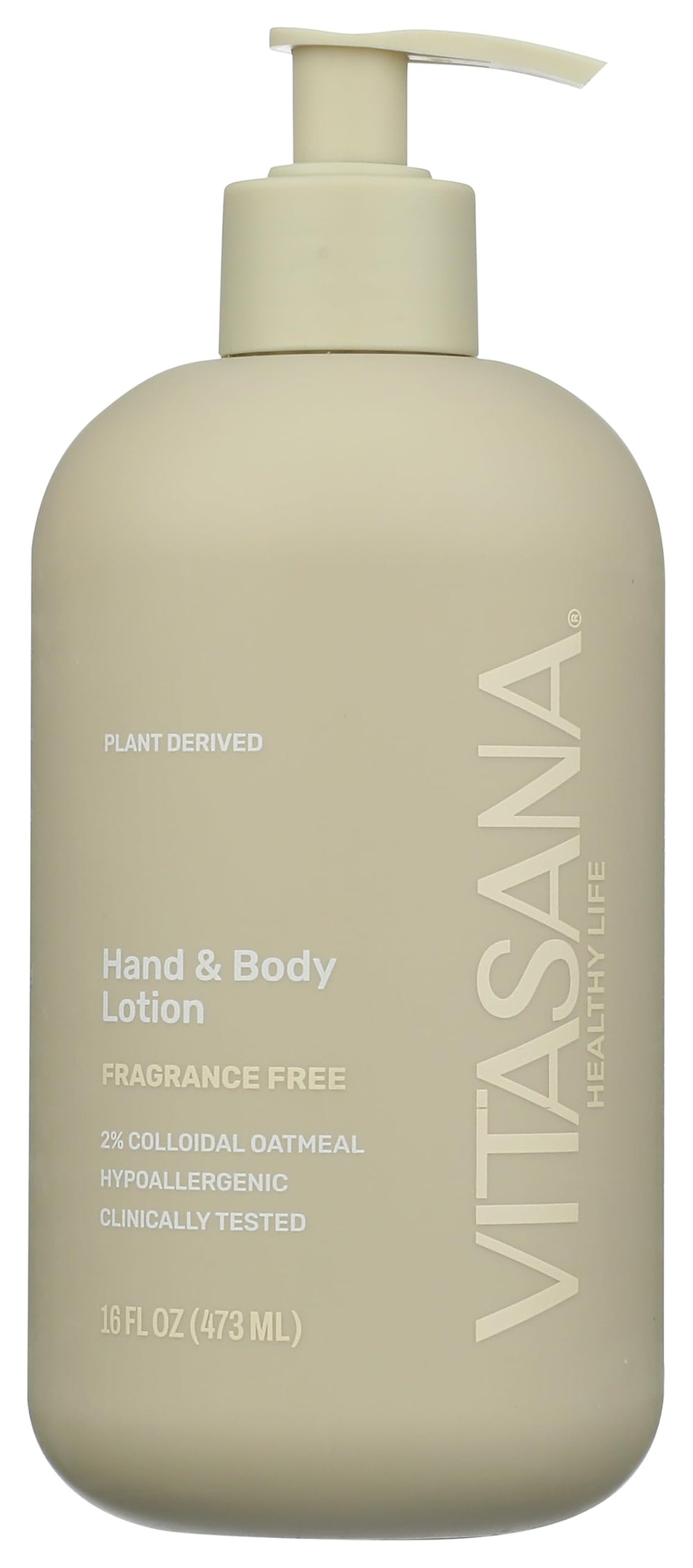Vitasana Hydrating Lotion bottle front view for fragrance-free sensitive-skin care.