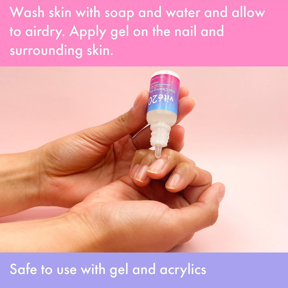 Texture of the lightweight gel gliding onto nails without residue.