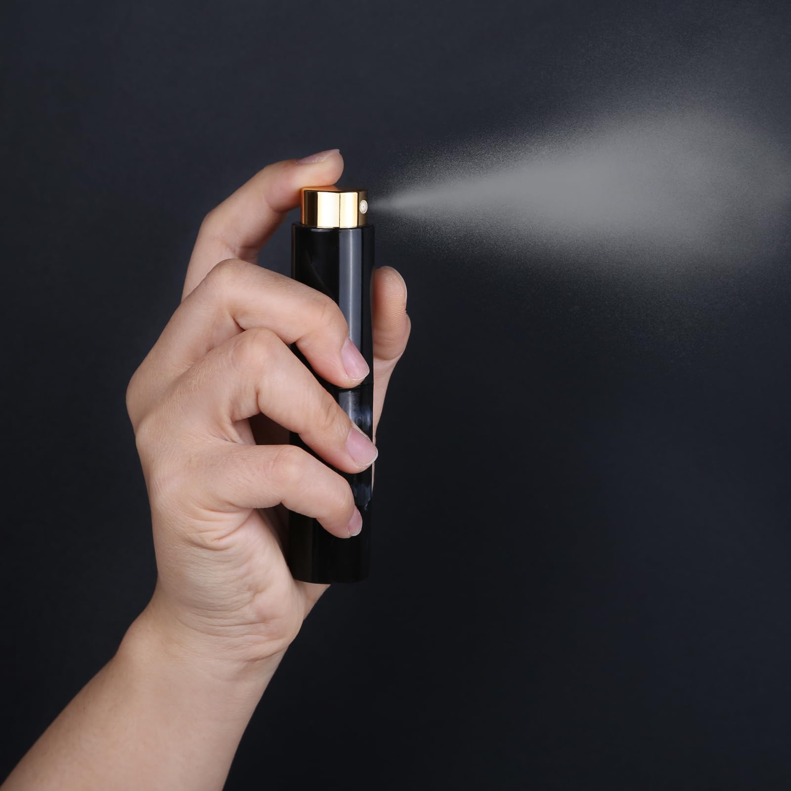 Vitog mini spray bottle gold offers discreet fragrance application anywhere