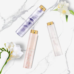 Vitog marble texture atomizer pack, a compact travel companion for quick scent refresh