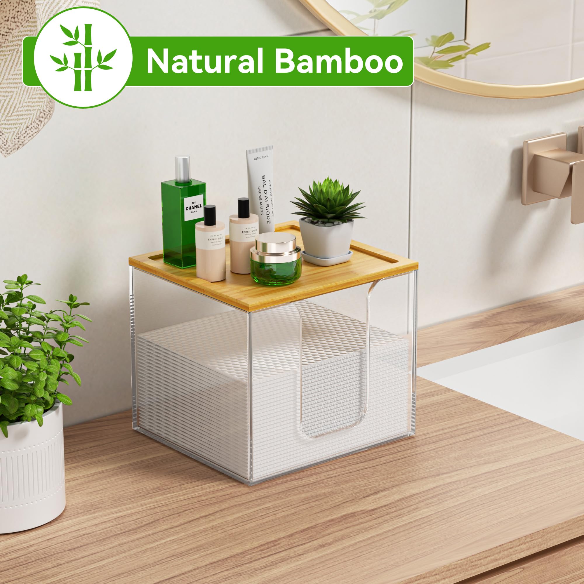 VITVITI premium acrylic construction supports durable bathroom organization.