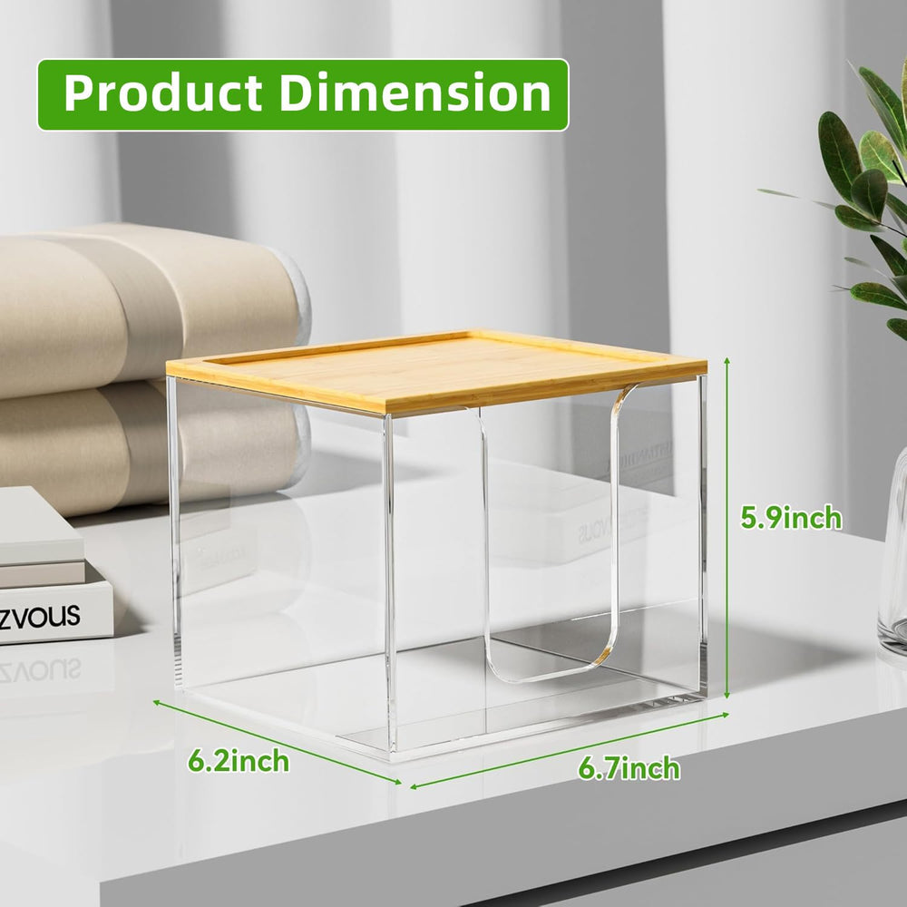 VITVITI transparent container keeps towels visible for quick daily use.