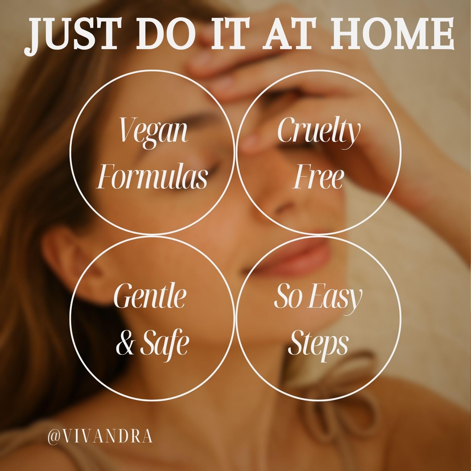 Vivandra easy at-home steps guide image with clear instructions