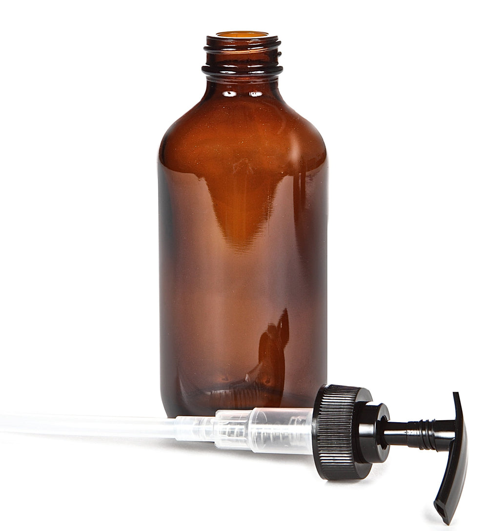 Vivaplex amber bottle with pump, great for gifting or DIY blends.
