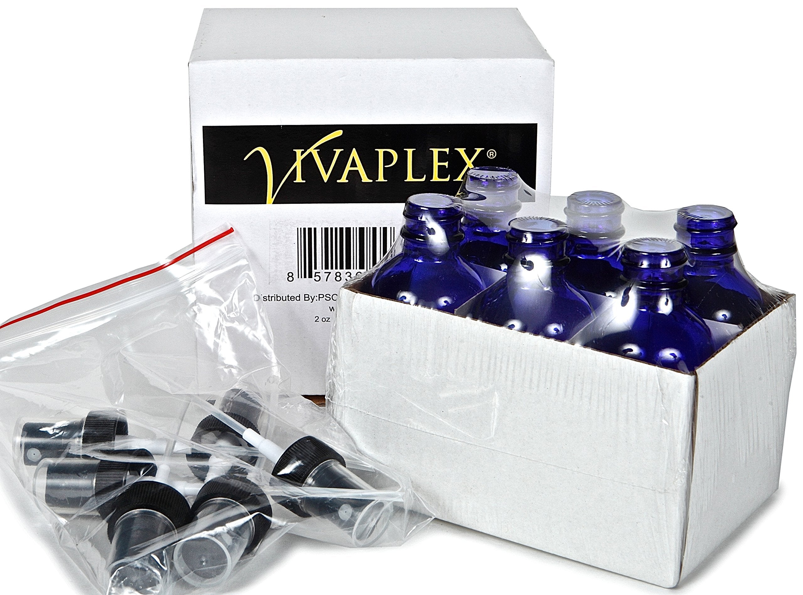 Vivaplex black fine mist sprayer on bottle secure, even dispersion.
