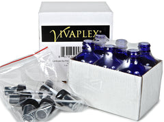 Vivaplex black fine mist sprayer on bottle secure, even dispersion.