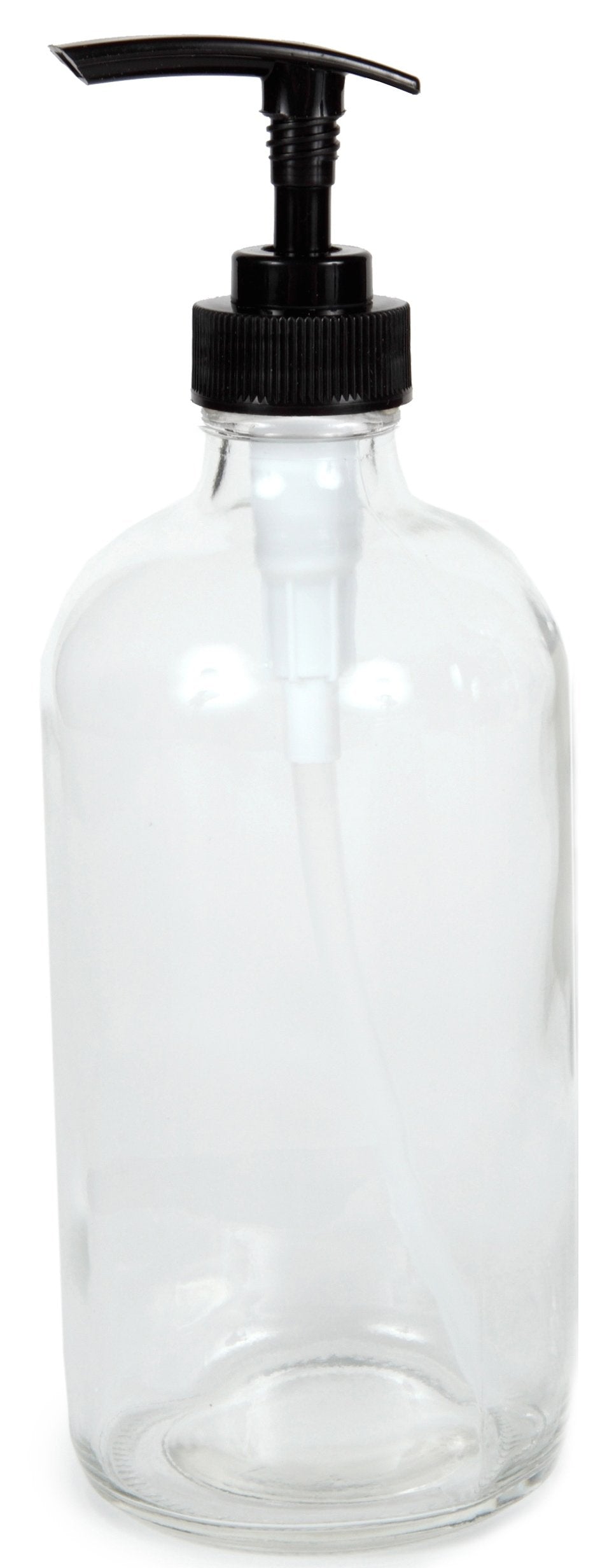 Vivaplex empty bottle with pump in packaging ready for labeling and gifting.