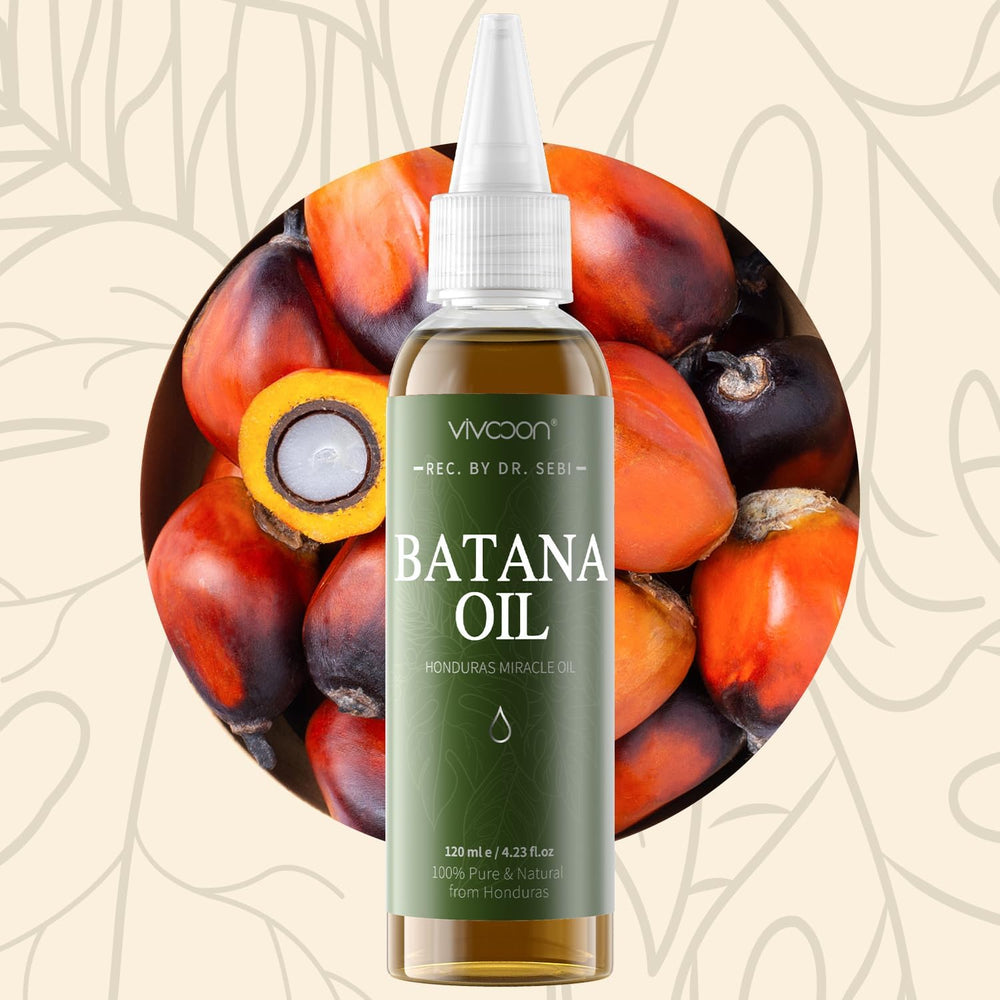 Vivccon Batana Oil bottle notes roasted coffee-like fragrance.
