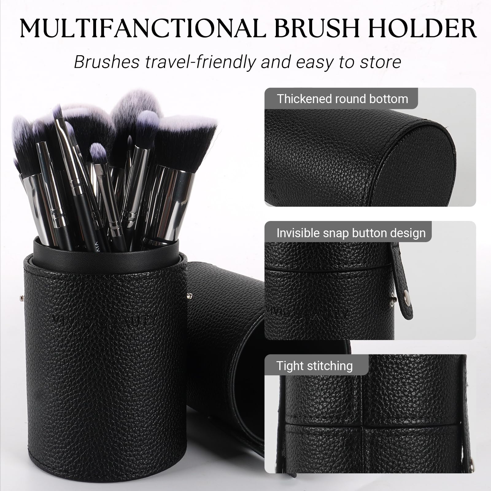 VIVID BEAUTY concealer brush delivers precise coverage and blending.