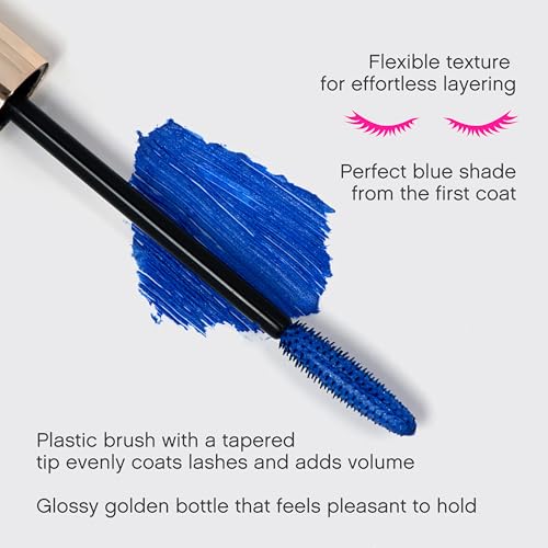Vivienne Sabo Cabaret Premiere Blue Mascara tube packaging highlights Italian craftsmanship.