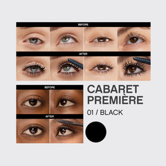 Vivienne Sabó Cabaret Premiere long lashes close-up suggests lengthening effect