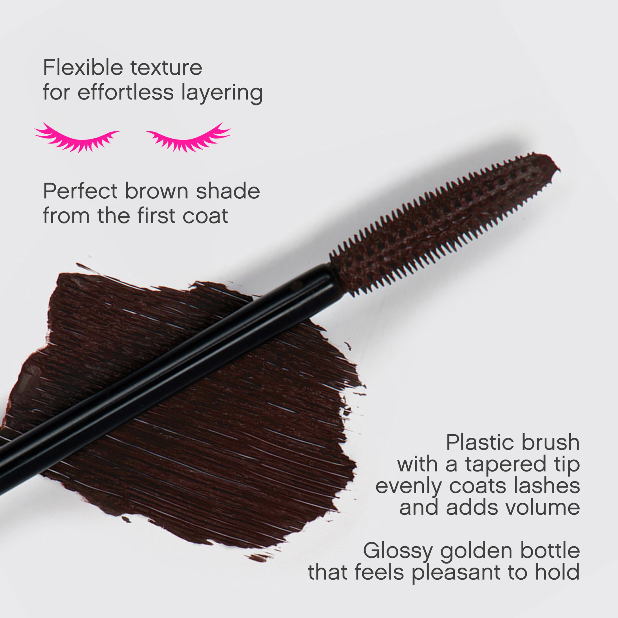 Vivienne Sabó Cabaret Premiere Brown Mascara on lashes delivers lifted length