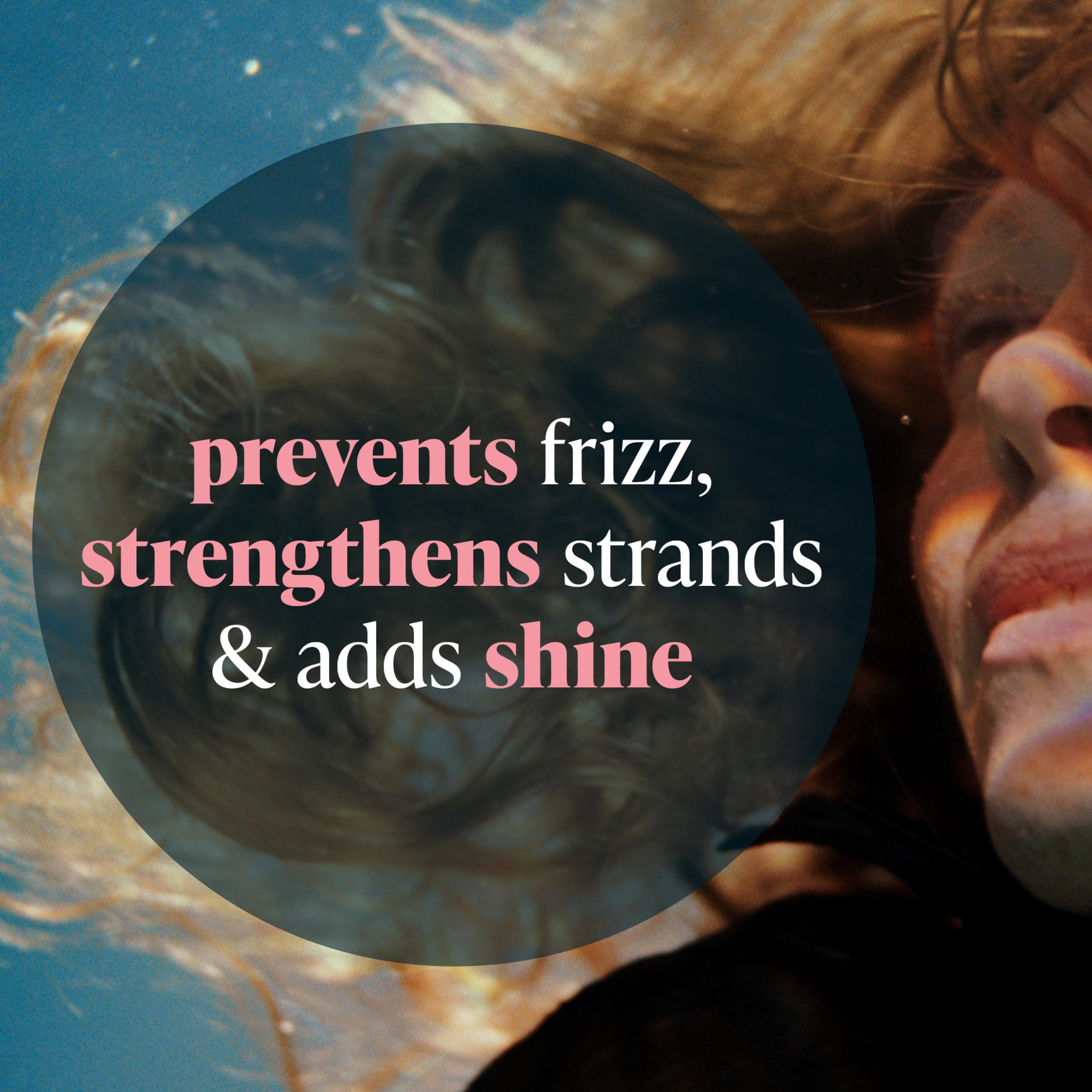 Viviscal Hair Thickening Serum keratin-biotin swatch highlights density-building ingredients.