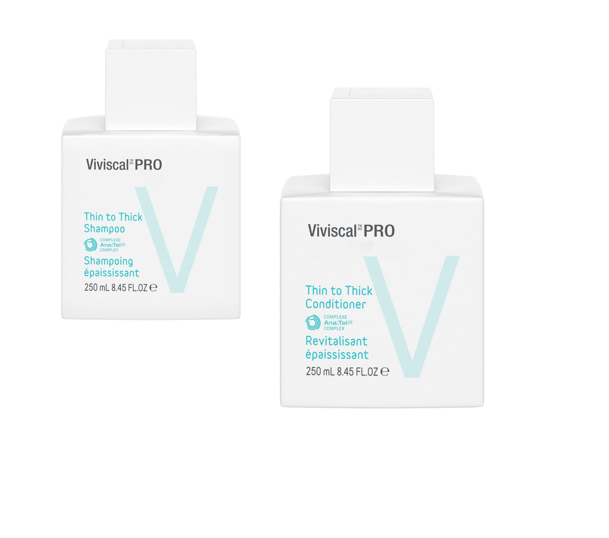 Viviscal Professional Thin to Thick shampoo bottle for fuller-looking hair.