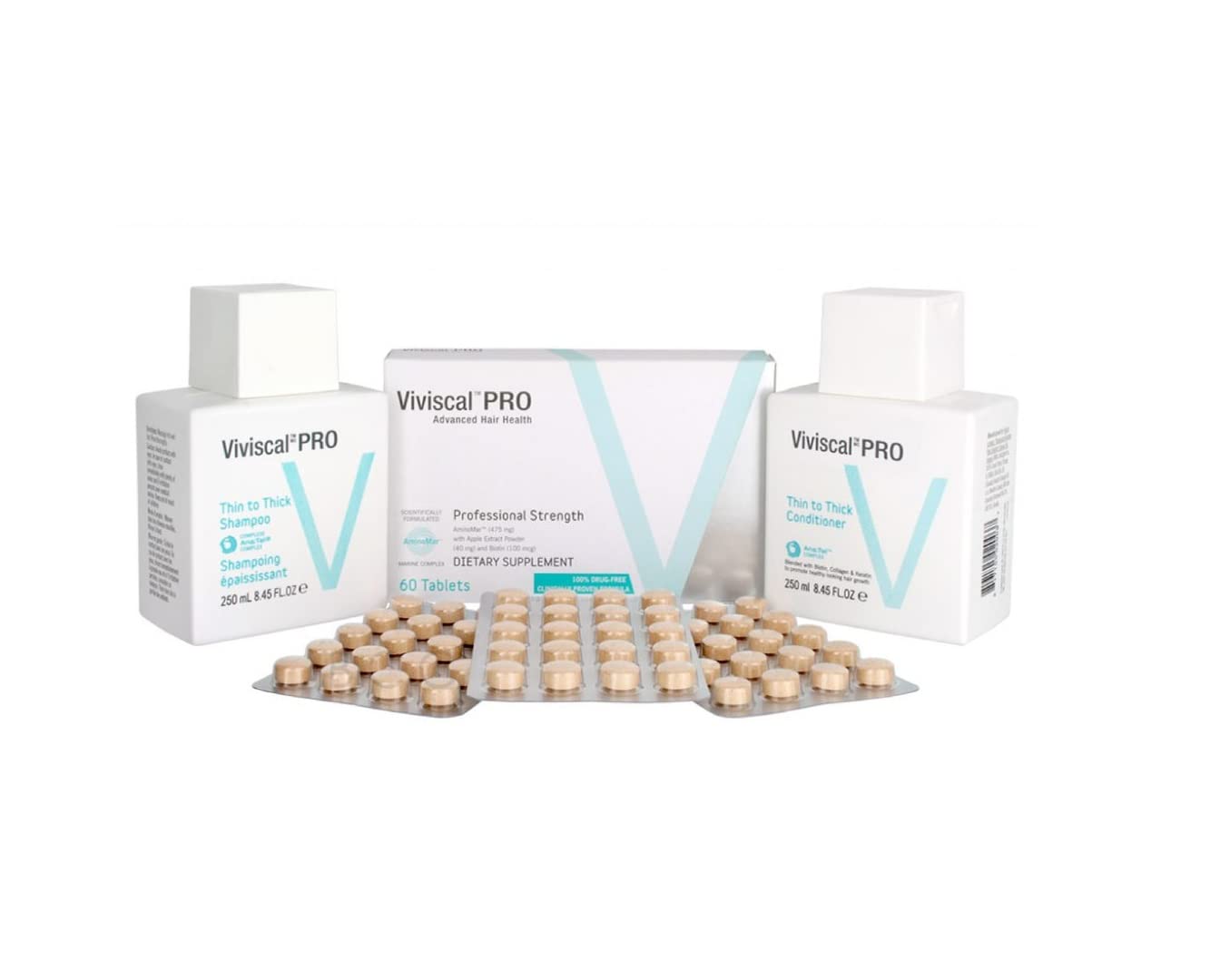 Viviscal shampoo pump close-up showing rich lather for cleansing.