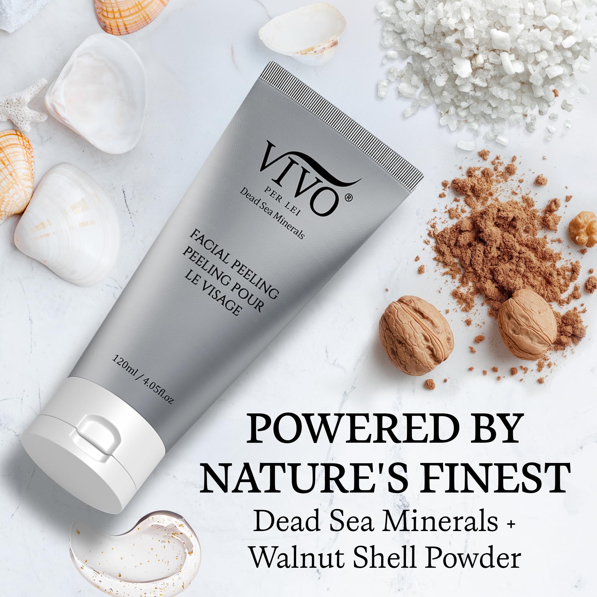 Vivo Per Lei packaging box closeup signals premium hydrating base for comfortable use.