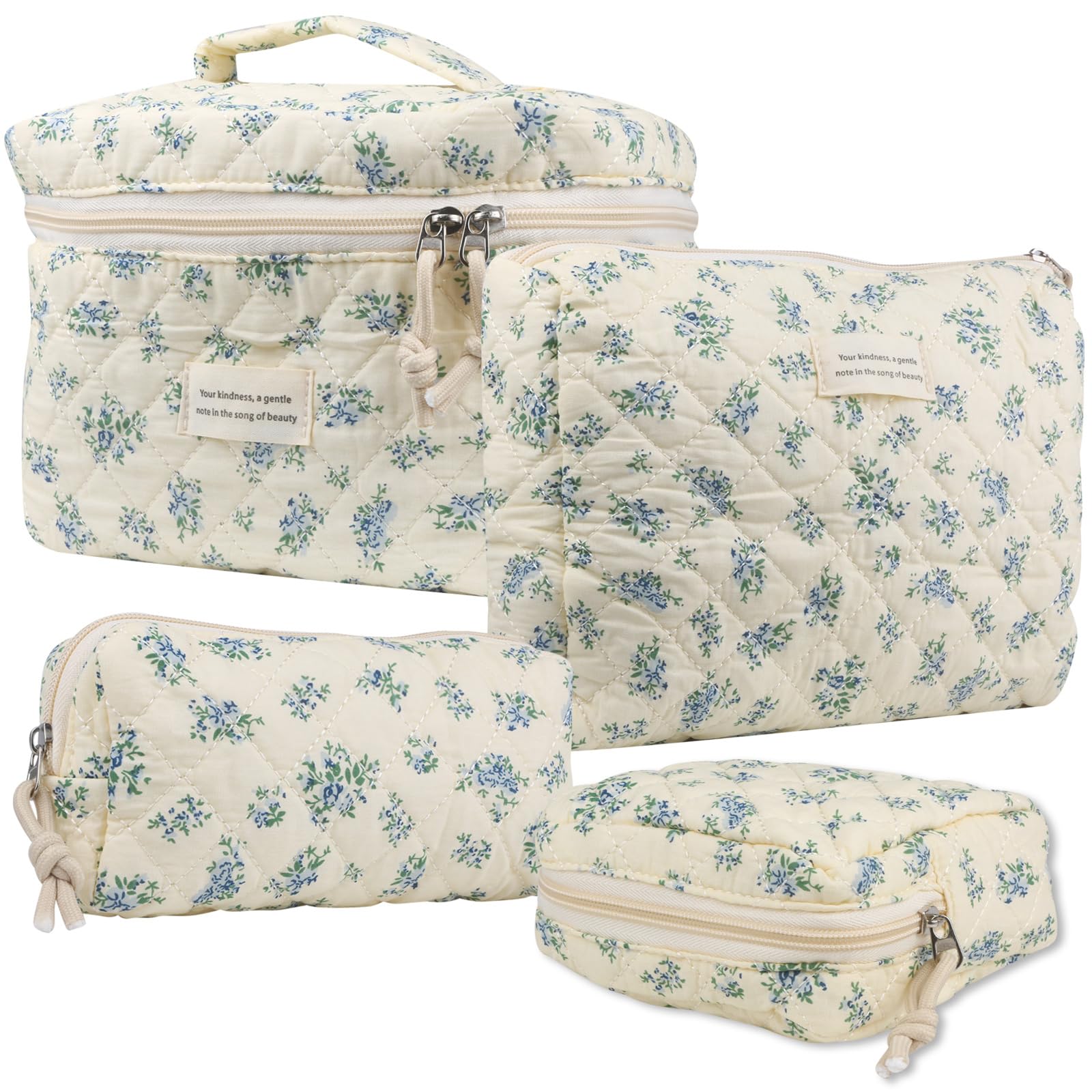 VIWIME makeup bag dimensions 10.1x5.8x5.4 inches for easy packing and full-sized cosmetics.