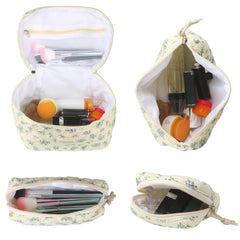 VIWIME makeup bag floral quilted pattern adds cute aesthetic for personal organization.