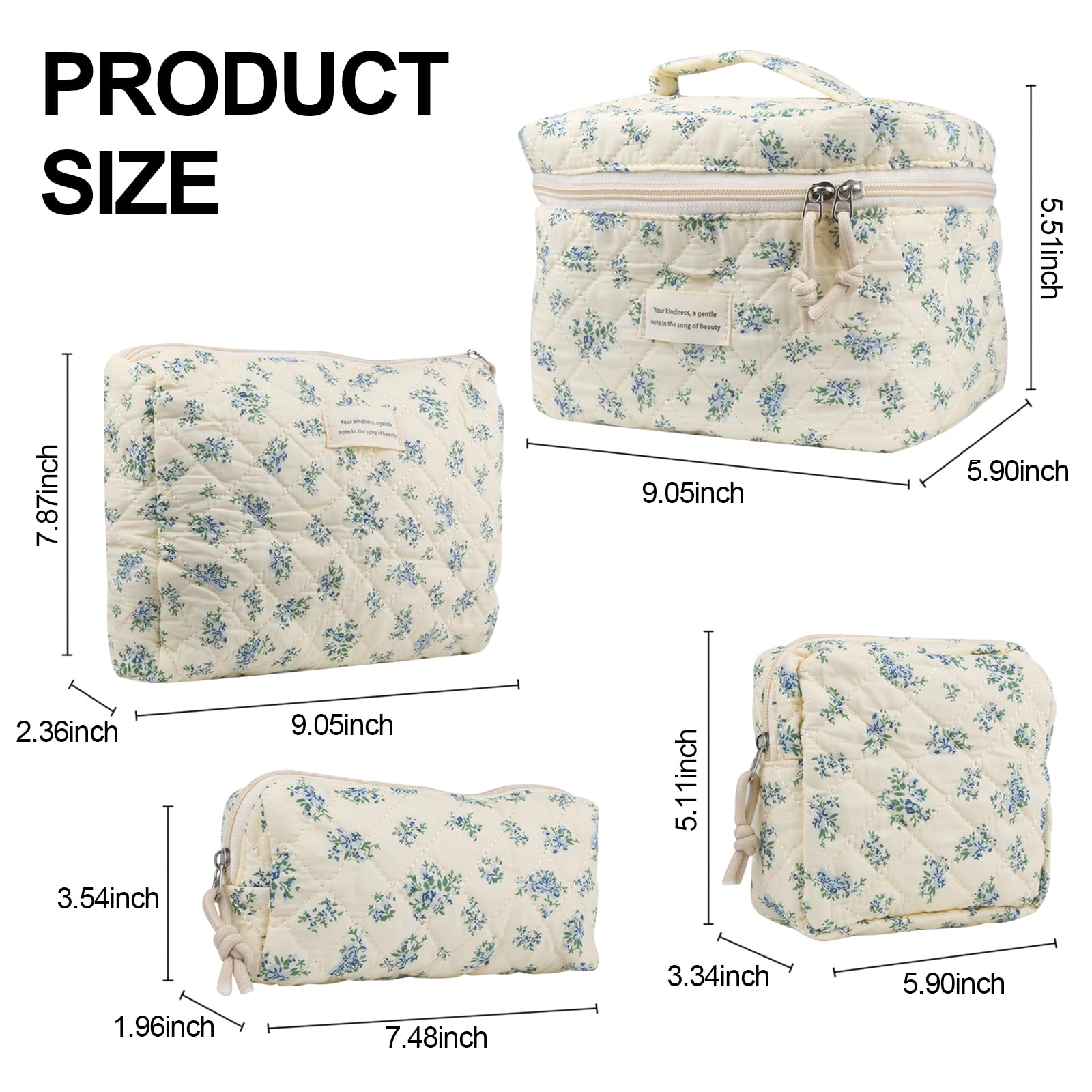 VIWIME makeup bag travel-friendly design for on-the-go touchups.