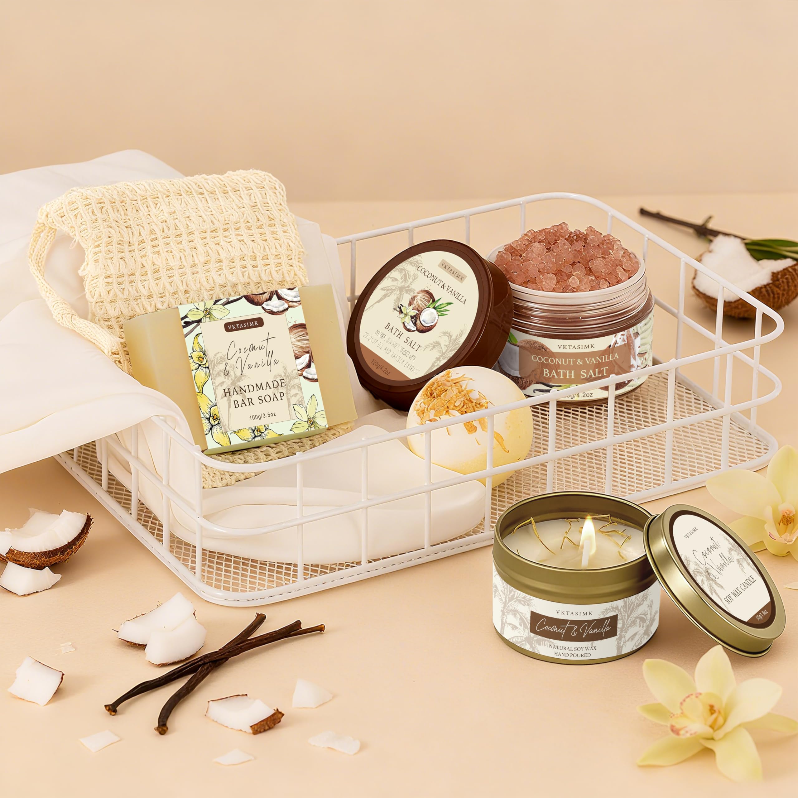 VKTASIMK bath-bomb and sponge-ball for luxe soak