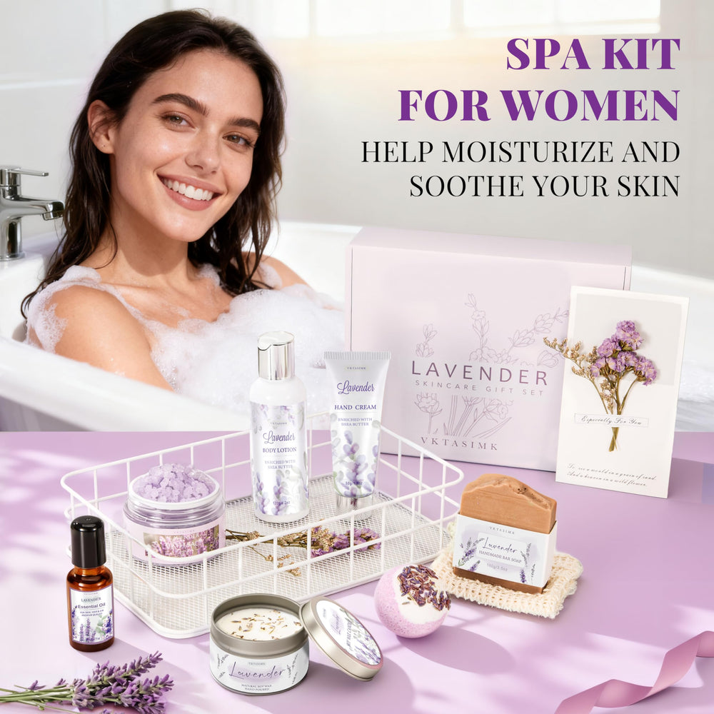 VKTASIMK lavender bath bombs spa-like soak with essential oil