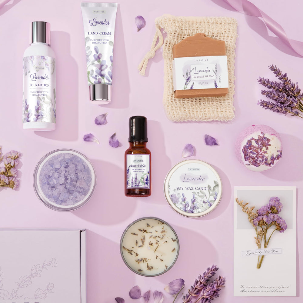 VKTASIMK lavender candle relaxing ambience for unwinding