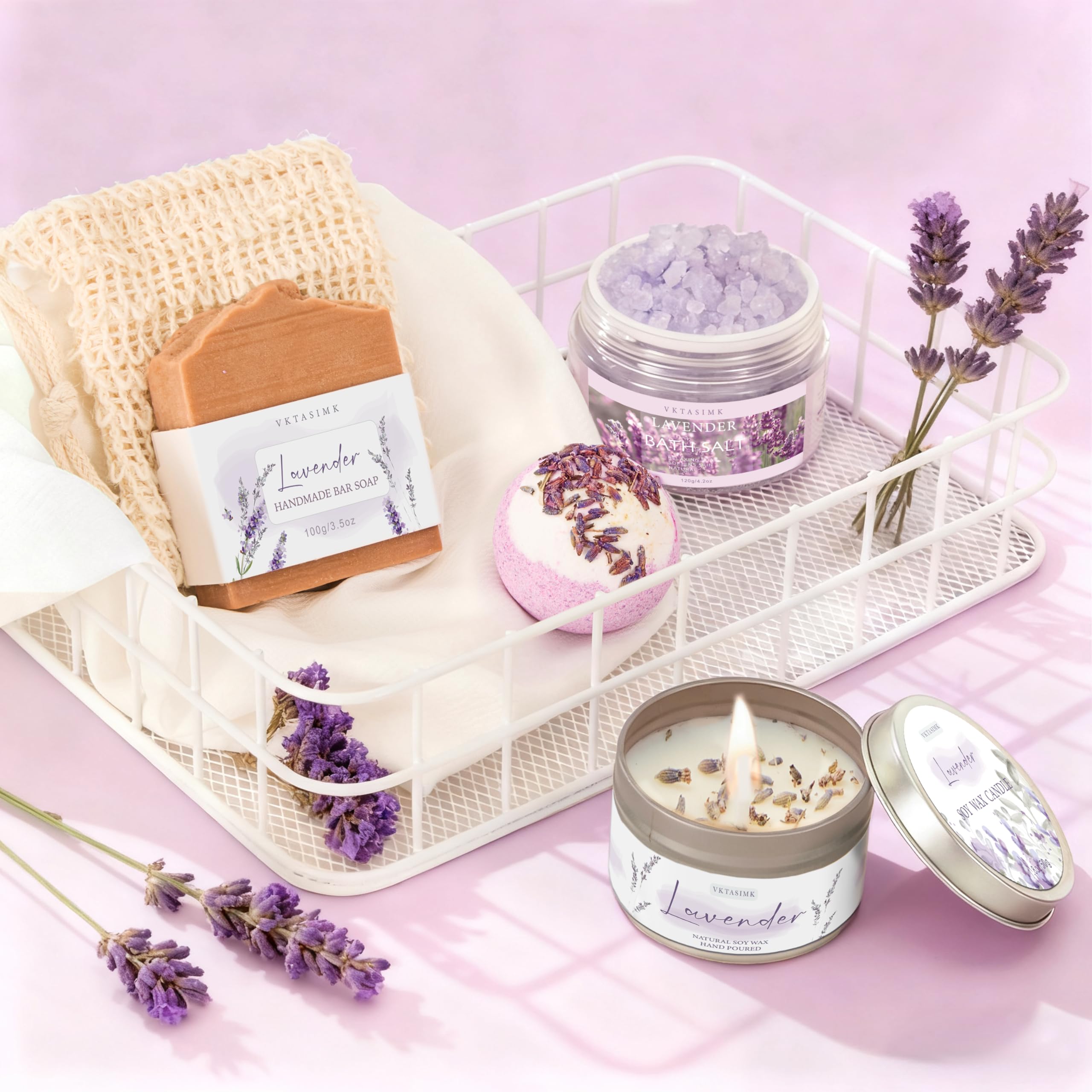 VKTASIMK handmade lavender soap gentle cleansing and scent