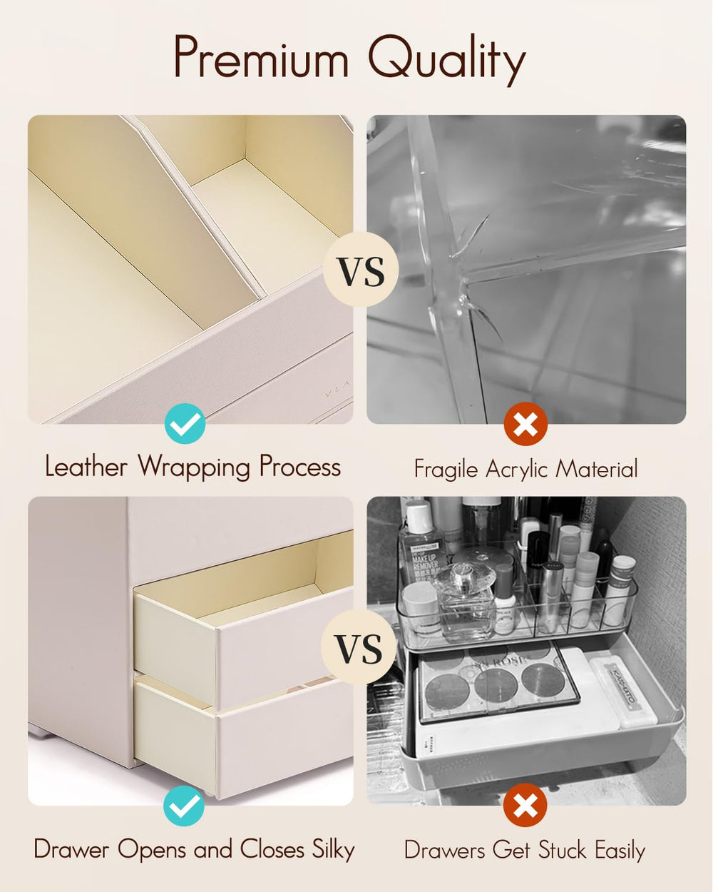 Vlando dresser decor beauty storage in a stylish vanity setup
