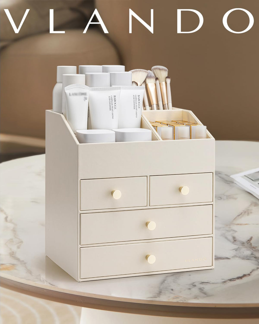 Vlando makeup organizer gift-ready presentation suits thoughtful presents.