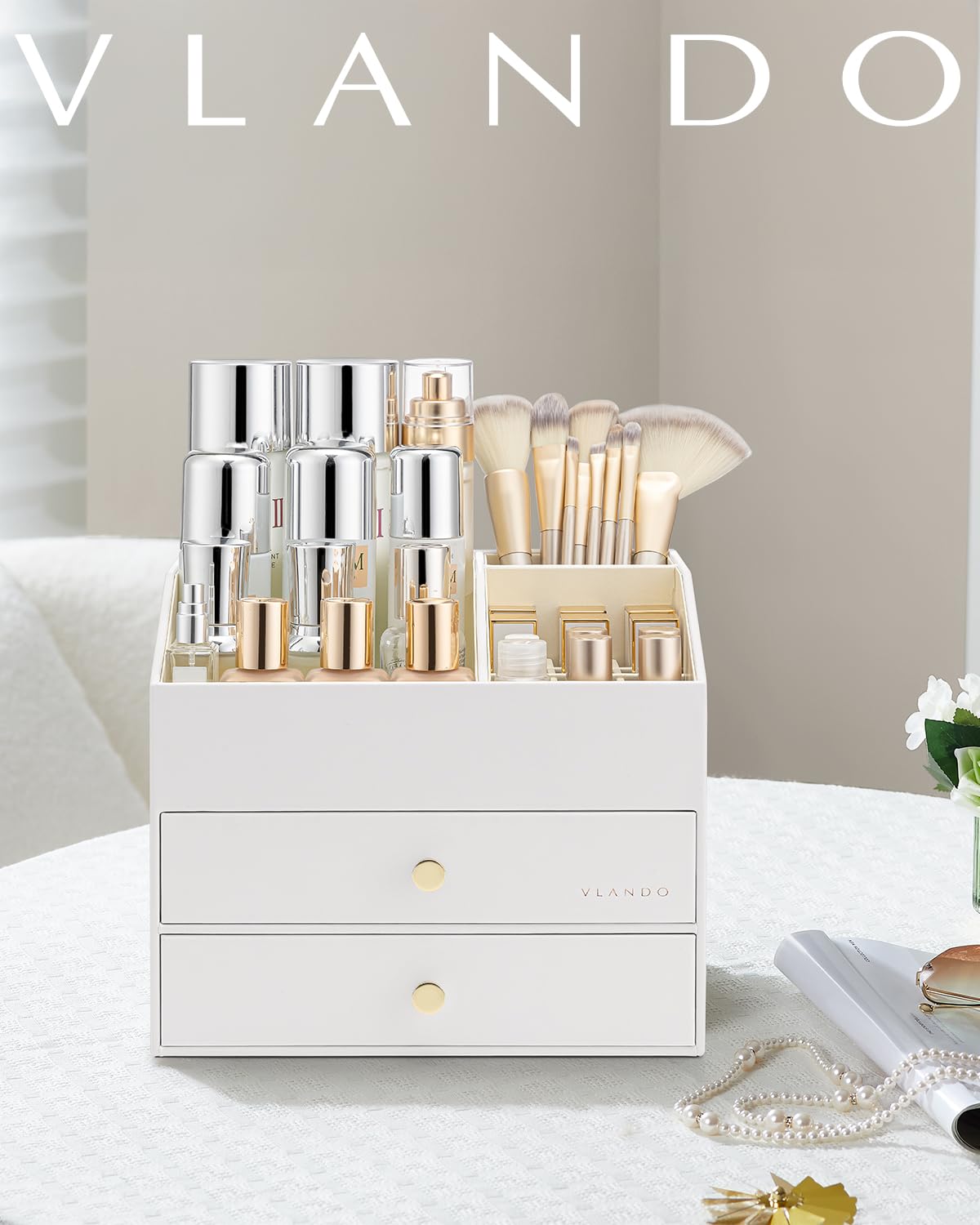 Vlando gift-ready beauty organizer makes a thoughtful birthday present.