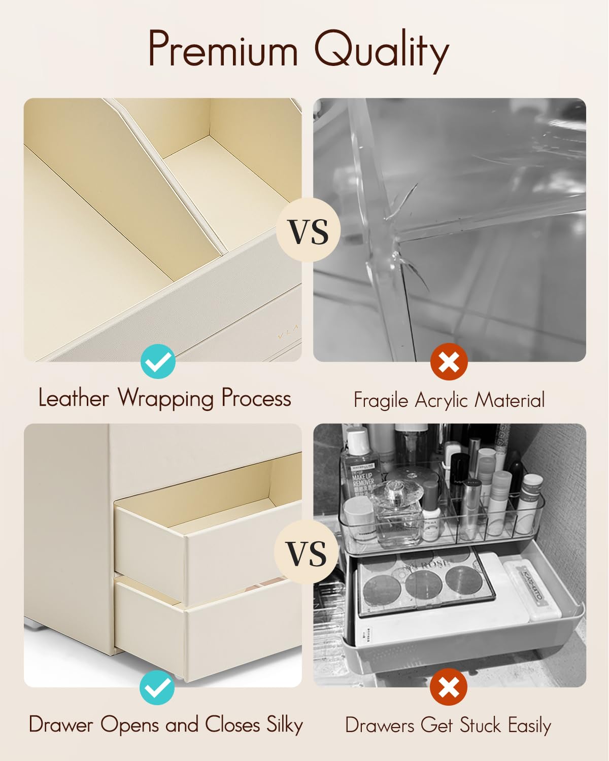 Vlando gift-ready organizer suits birthdays and anniversaries for beauty lovers.