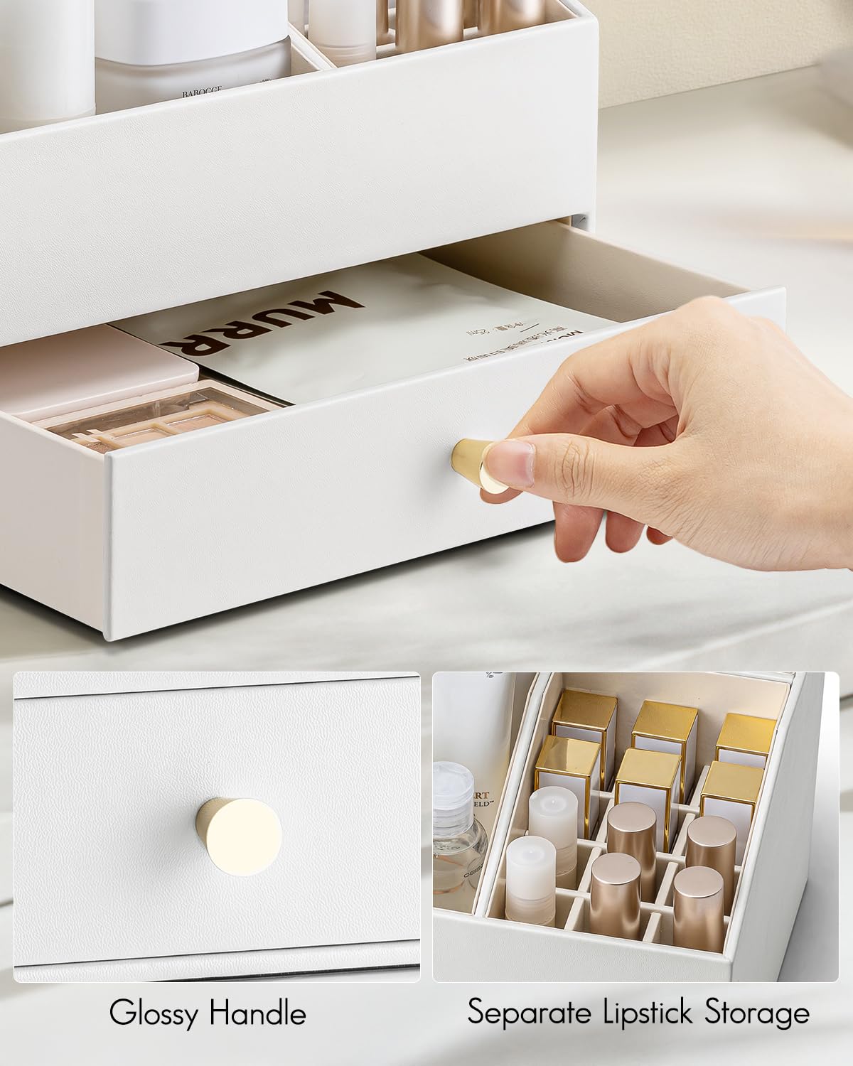 Vlando removable lipstick holder highlights a dedicated lip color spot