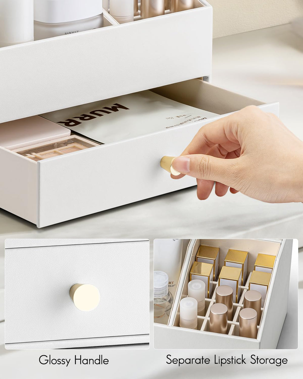 Vlando removable lipstick holder highlights a dedicated lip color spot
