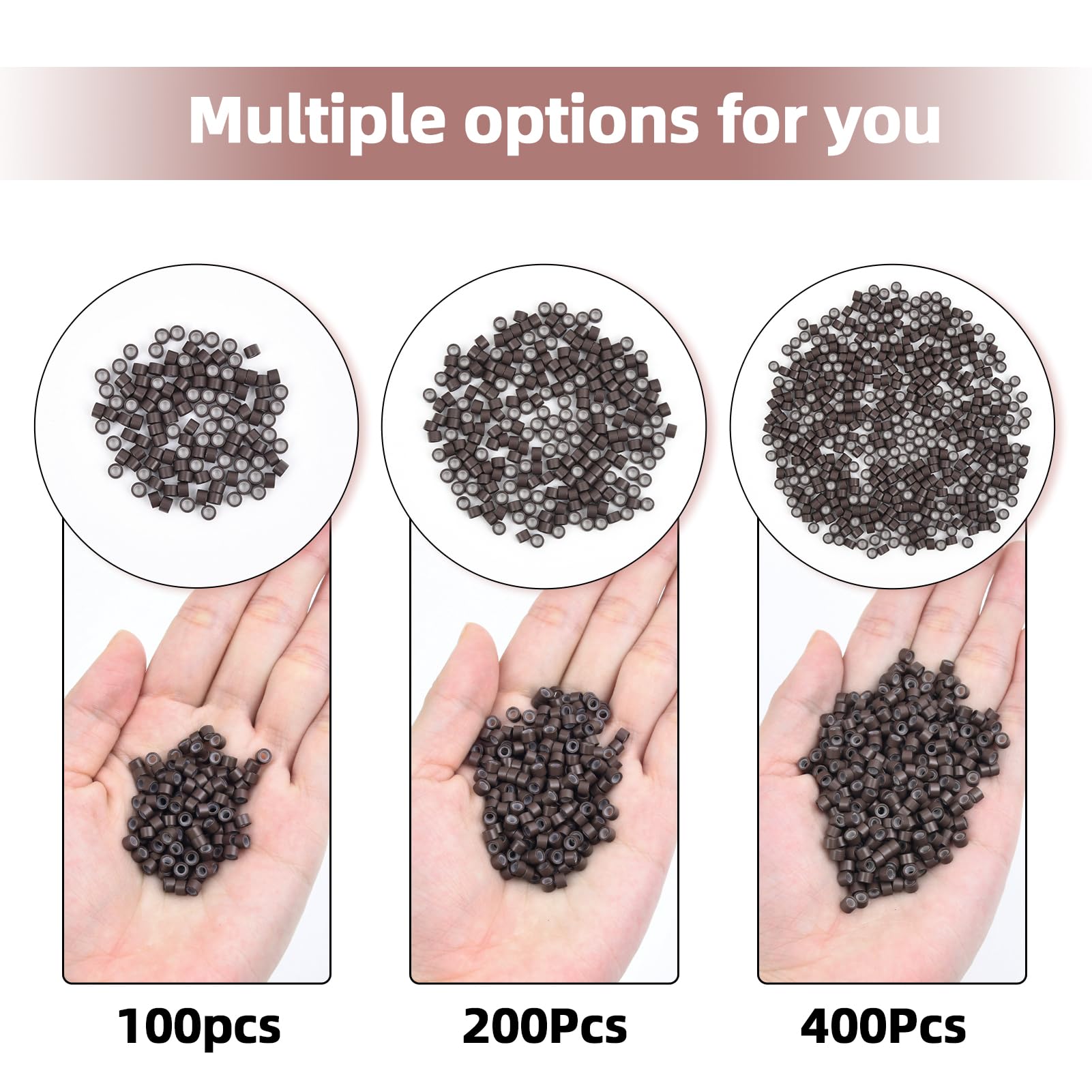 Vlasy micro-ring usage on hair extensions showing comfortable wear