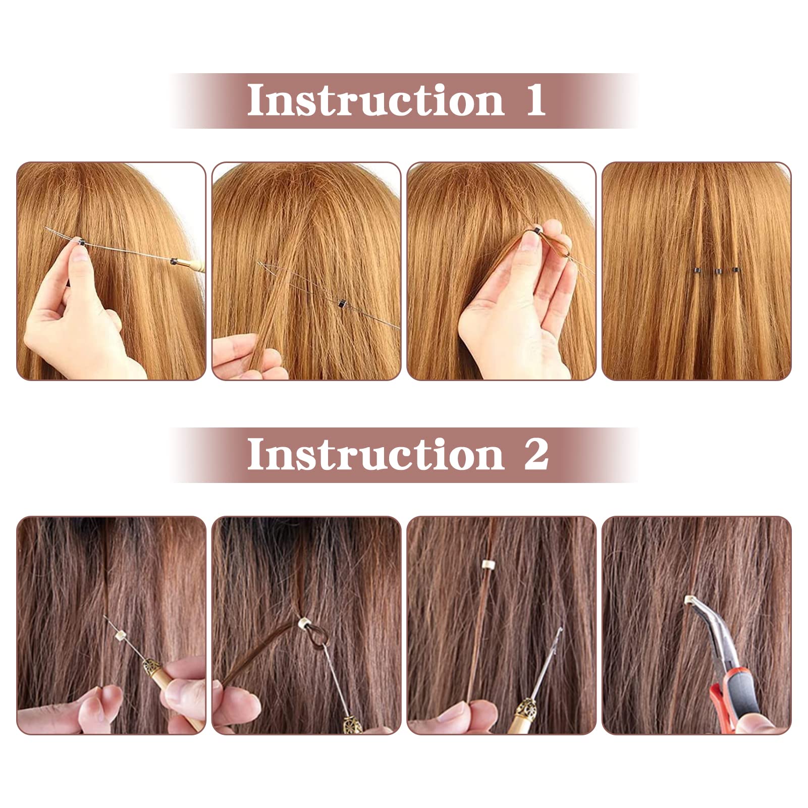 Vlasy silicone inner lining detail close-up protecting strands