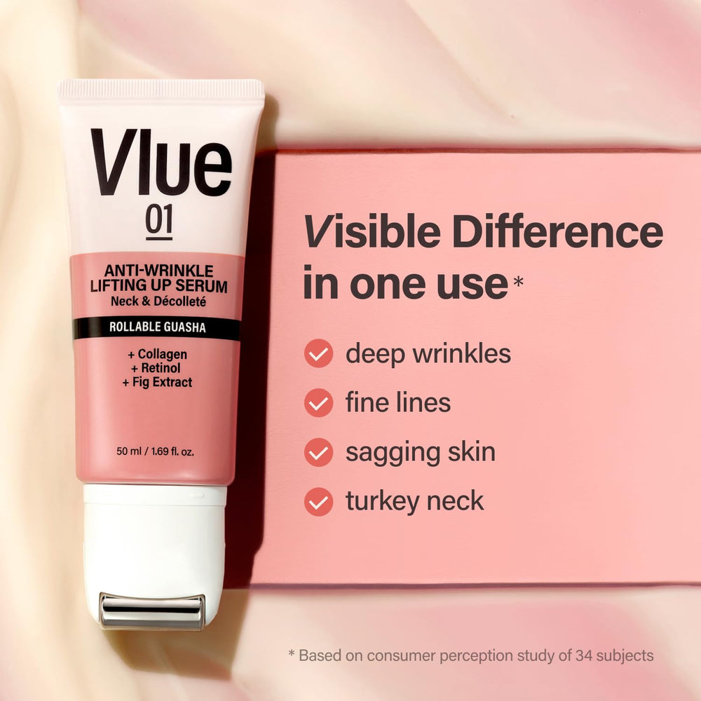 VLUE cream texture close-up shows creamy, spreadable formula ideal for massage.